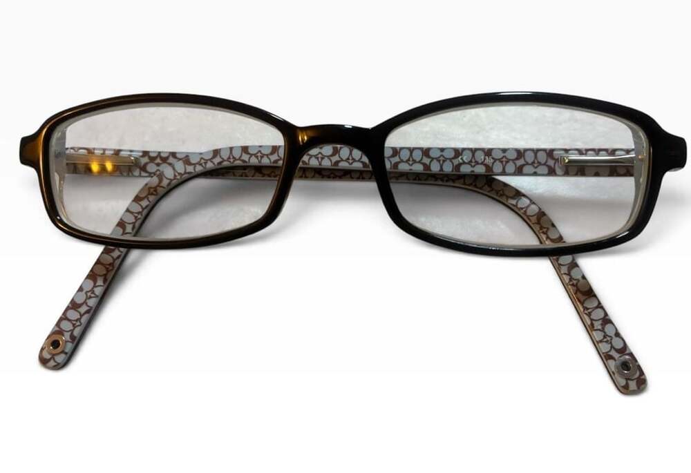 Coach Hilary Eyeglasses Size 47-17-135 Brown Signature C Frames